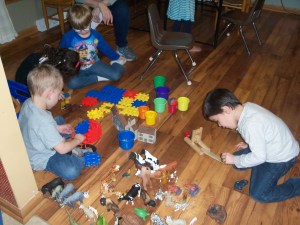 Blocks, animals and cups? The possibilities are endless.